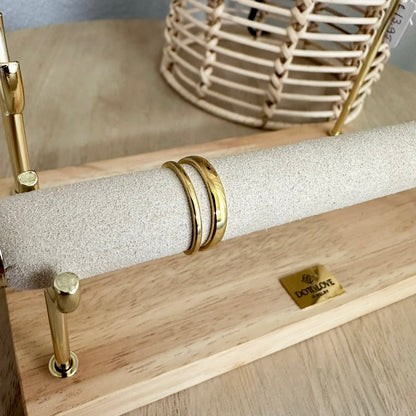 Ring twee laags smal/breed