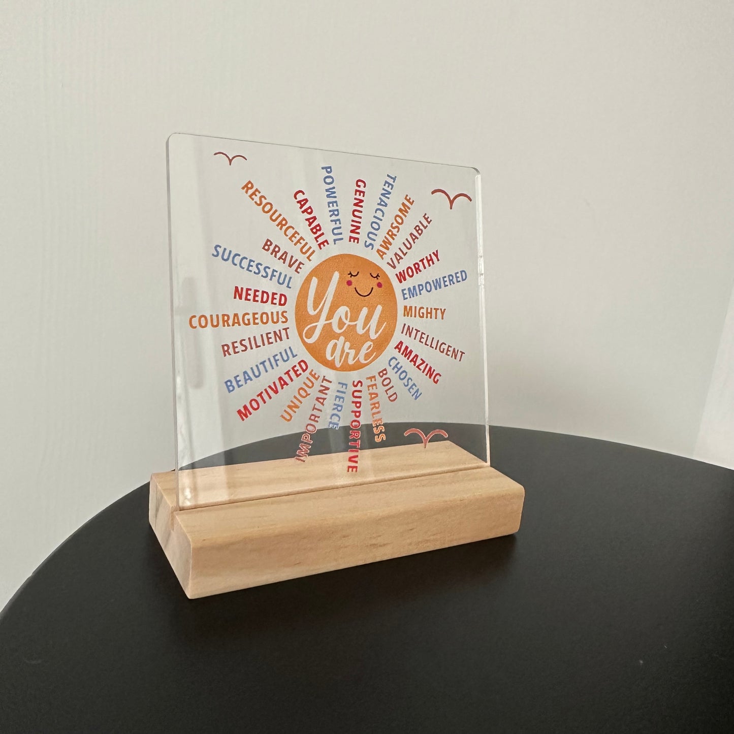 Cadeautje ‘you are’ inclusief houten blokje