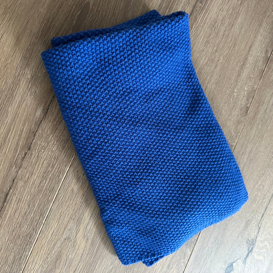 Sjaal fijn gebreid Kobalt Blauw