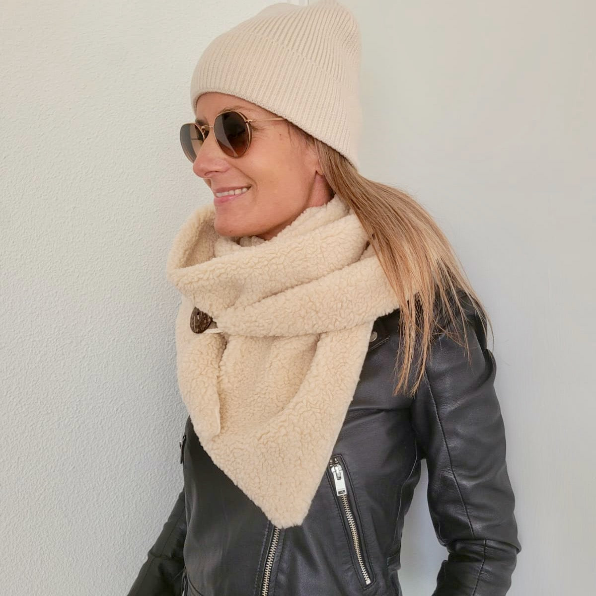 Wintermuts smal stiksel Ecru