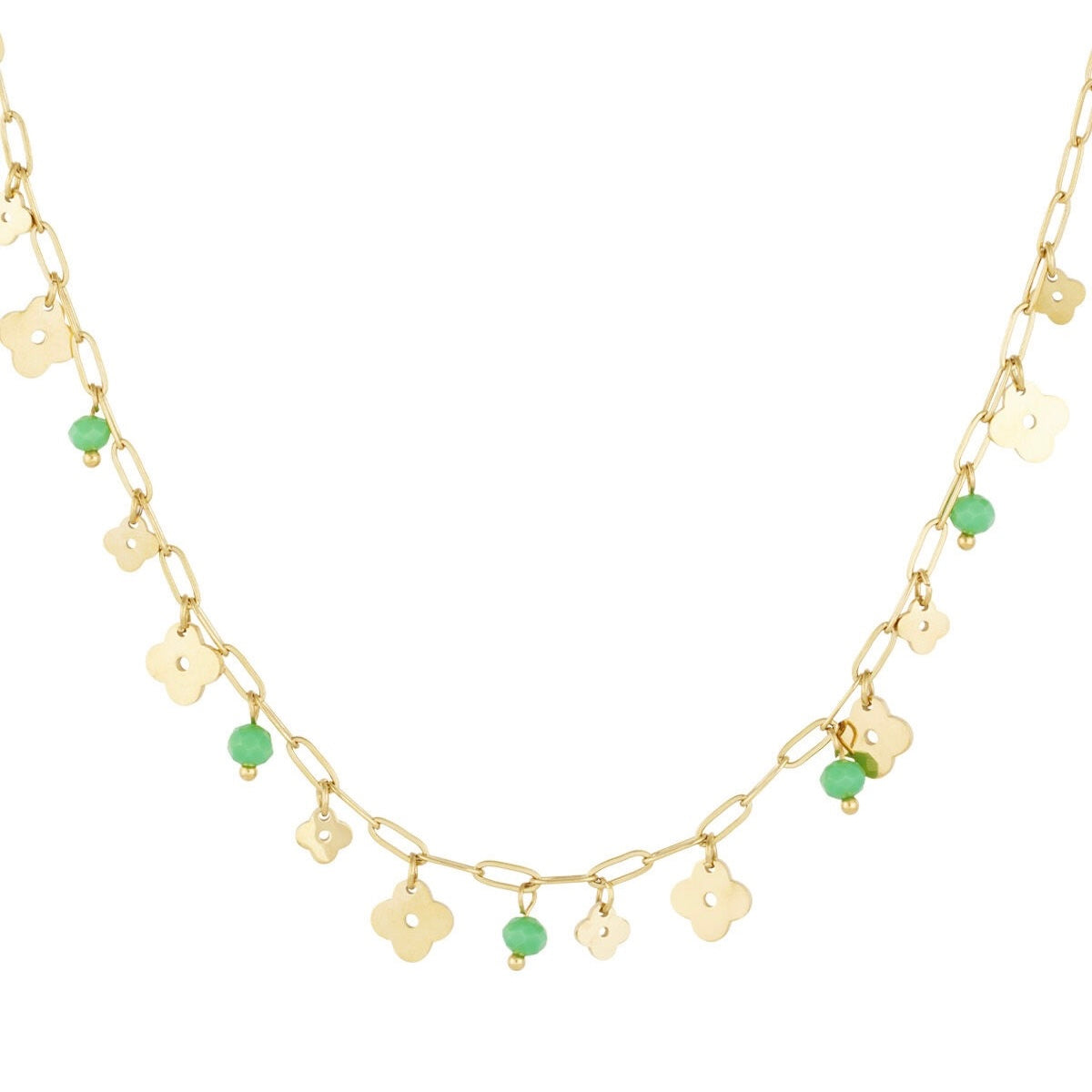 Ketting Klavertje Groen