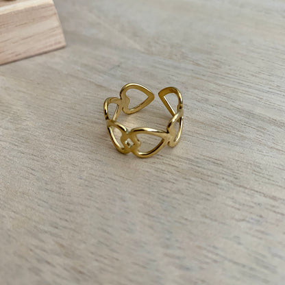 Ring hartjes breed