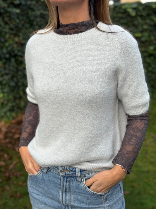 Alpca trui Lisa Licht Grijs