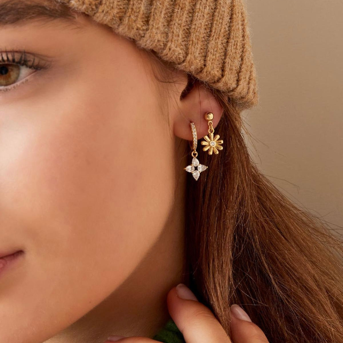 Oorbellen daisy sparkle