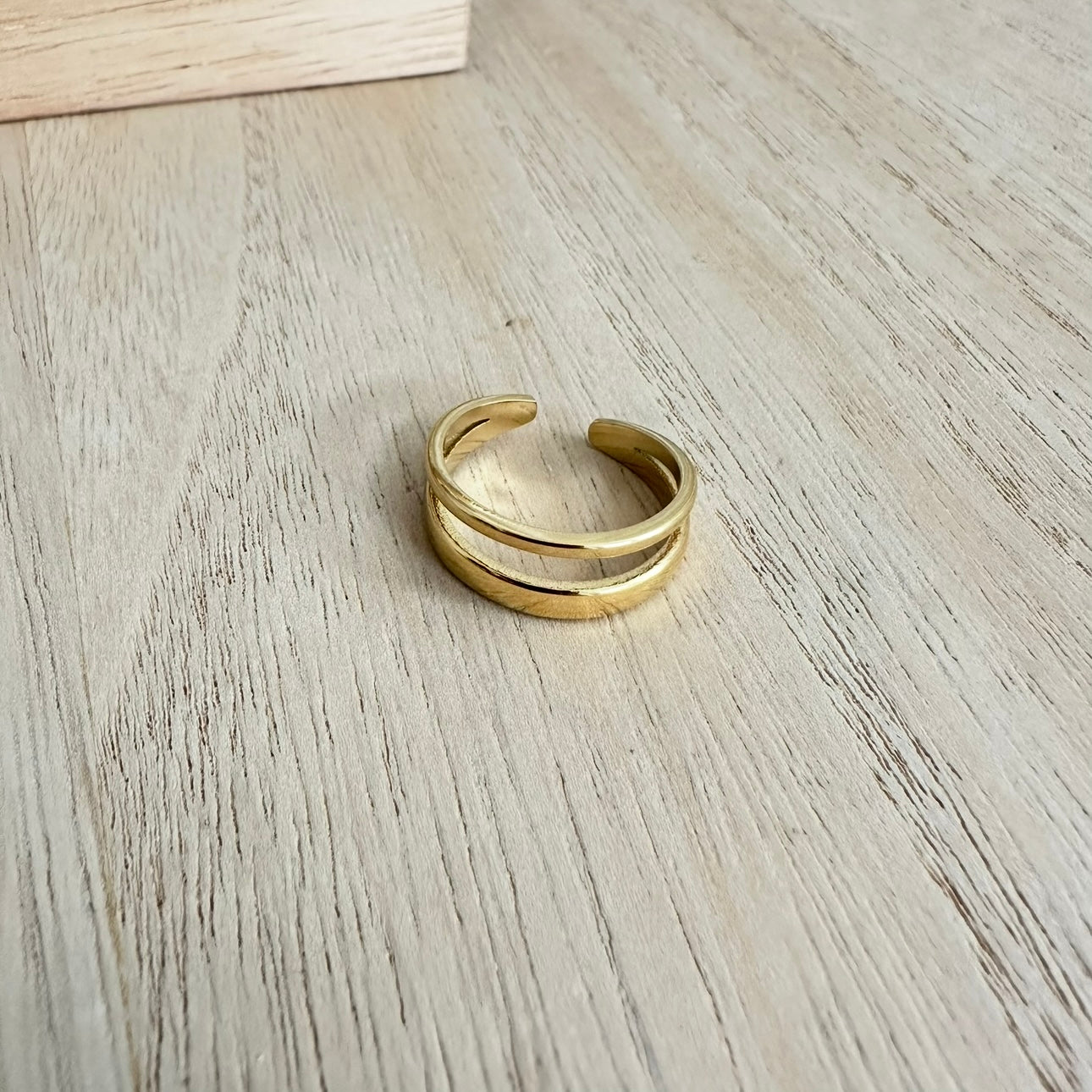 Ring twee laags smal/breed