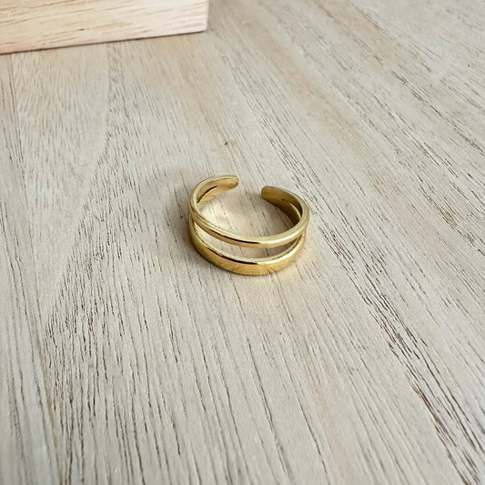 Ring twee laags smal/breed