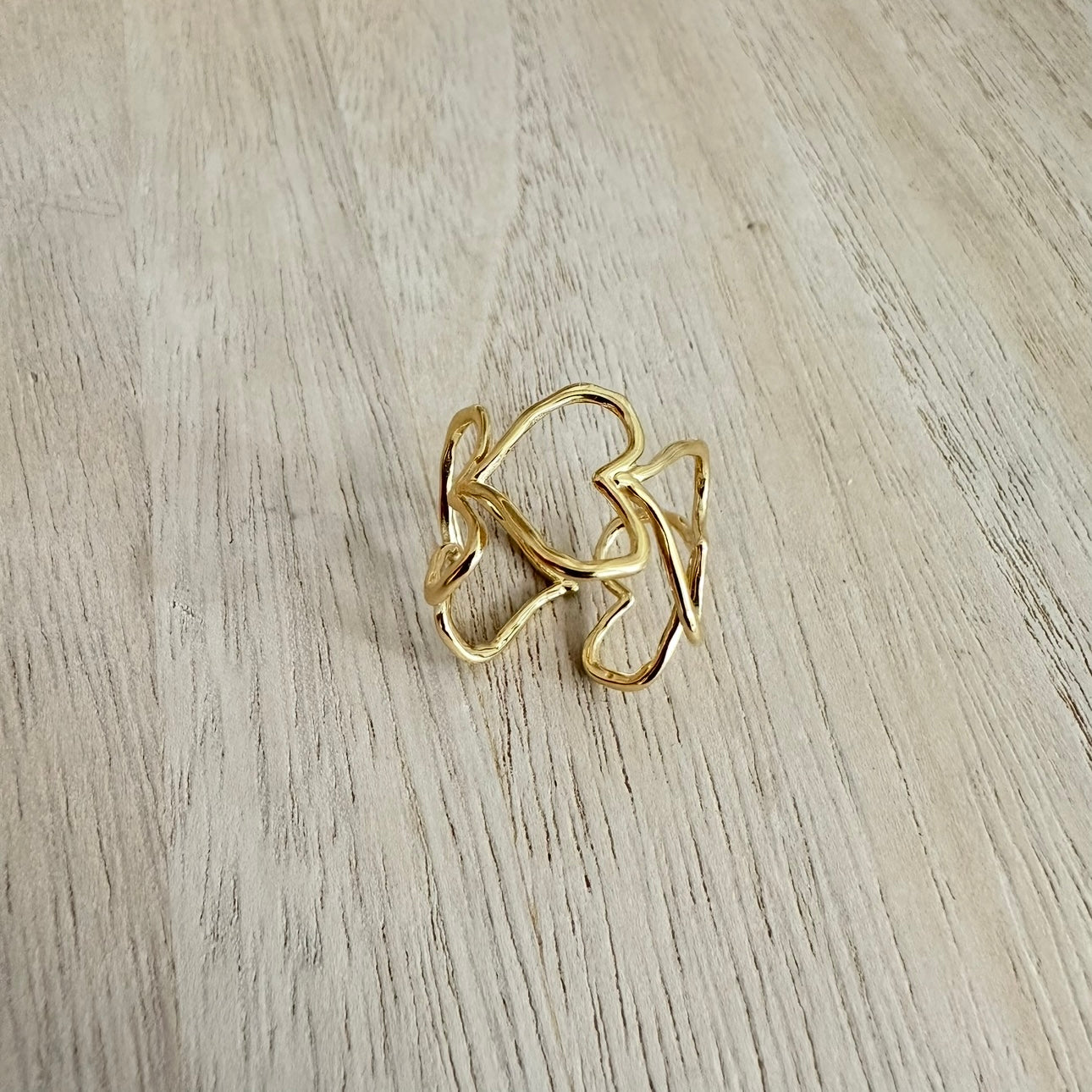 Stijlvolle Ring open hartjes