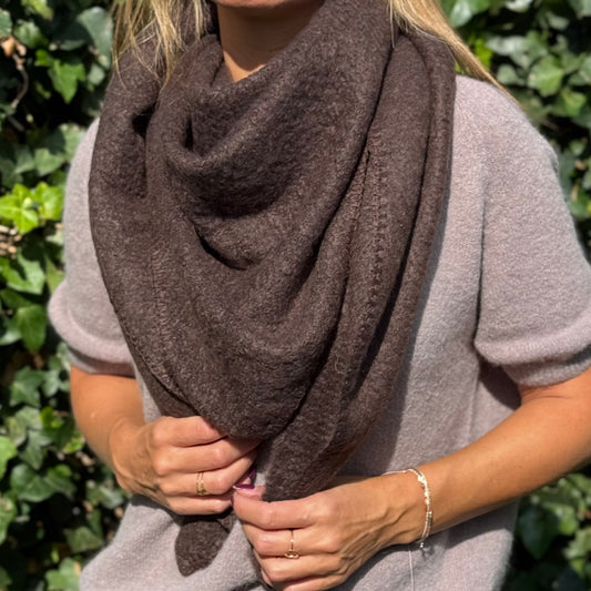 Cosy sjaal Choco/donkerbruin