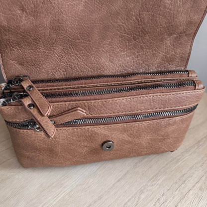 Crossbody/ schoudertas ‘San Martin’ Camel