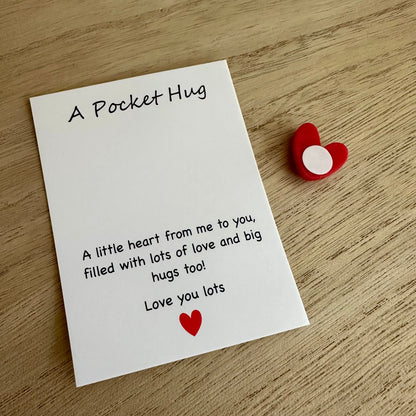 Pocket gift hartje Rood