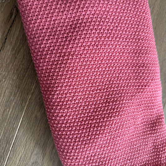 Sjaal fijn gebreid roze