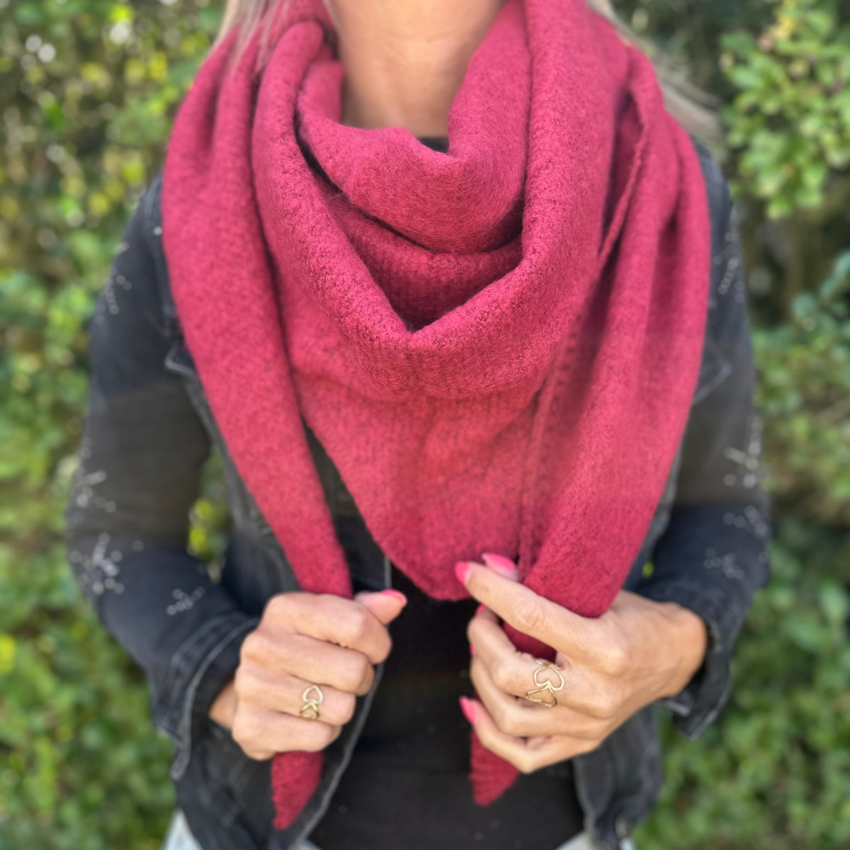 Cosy Sjaal burgundy