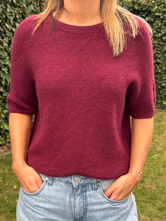 Alpaca trui Lisa Burgundy/Bordeaux