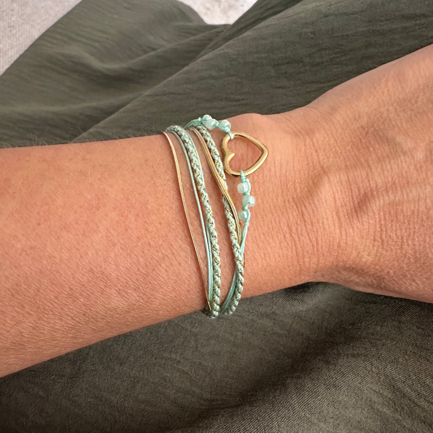 Armband Summer Flow Love Groen