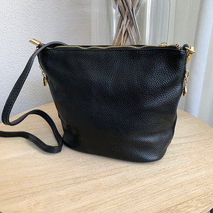 Stijlvolle tas leder Zwart