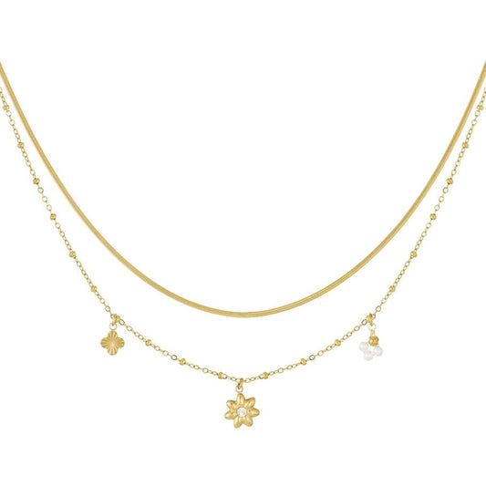 Double Layer ketting Floral