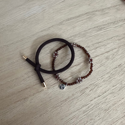 Haarelastiek Armband Chocobruin