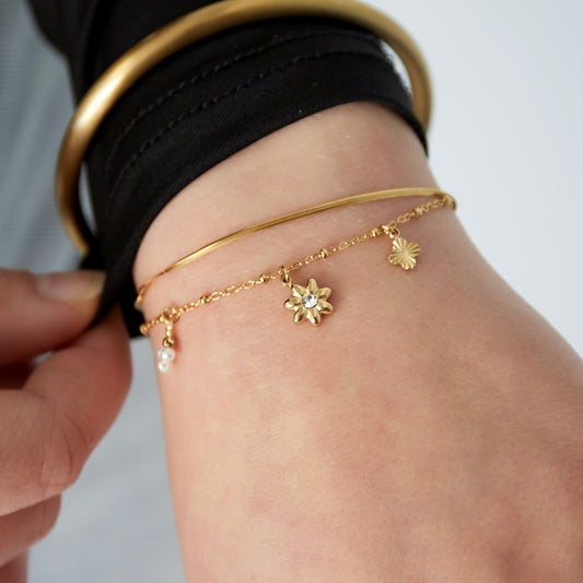 Bloemen armband
