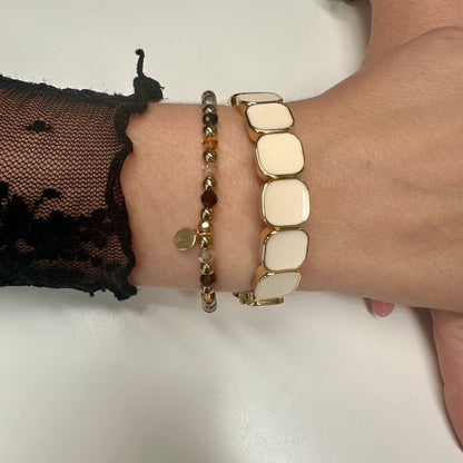 Armband 'Lola' Naturel-Goud