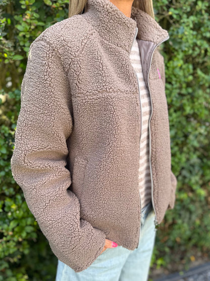Teddy Jacket Taupe patch