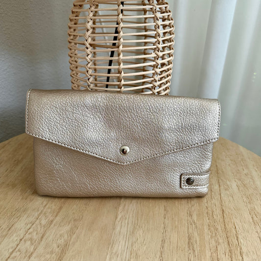 Schoudertasje/crossbody 'Stanfield' inclusief drie banden Champagne