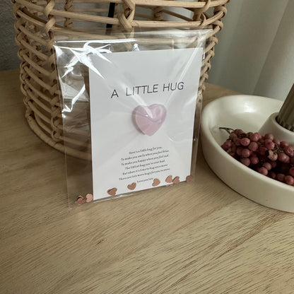 Pocket Gift A little Hug Rose Quartz