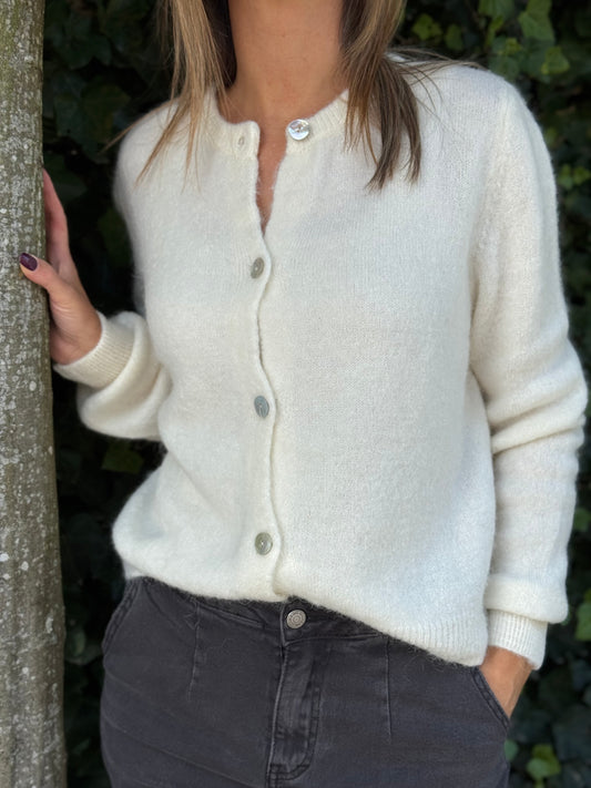 Alpaca vestje (30%) Off white