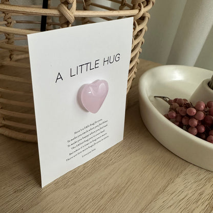 Pocket Gift A little Hug Rose Quartz