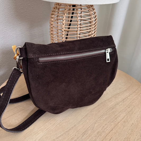 Crossbody tas Chocobruin suède