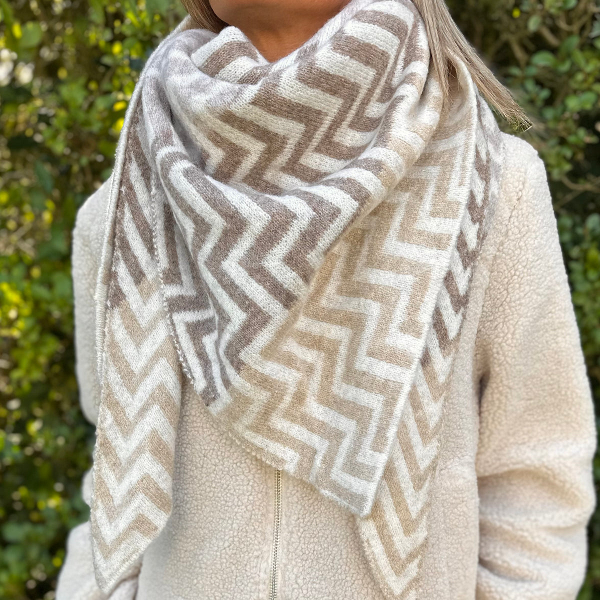 Sjaal zigzag patroon