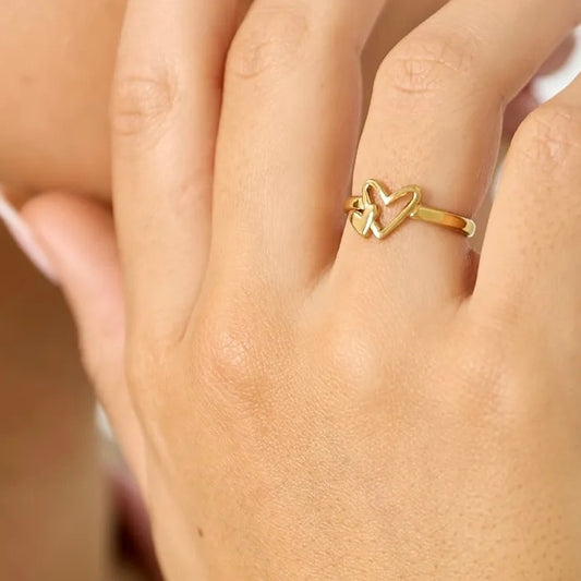 Ring twee hartjes