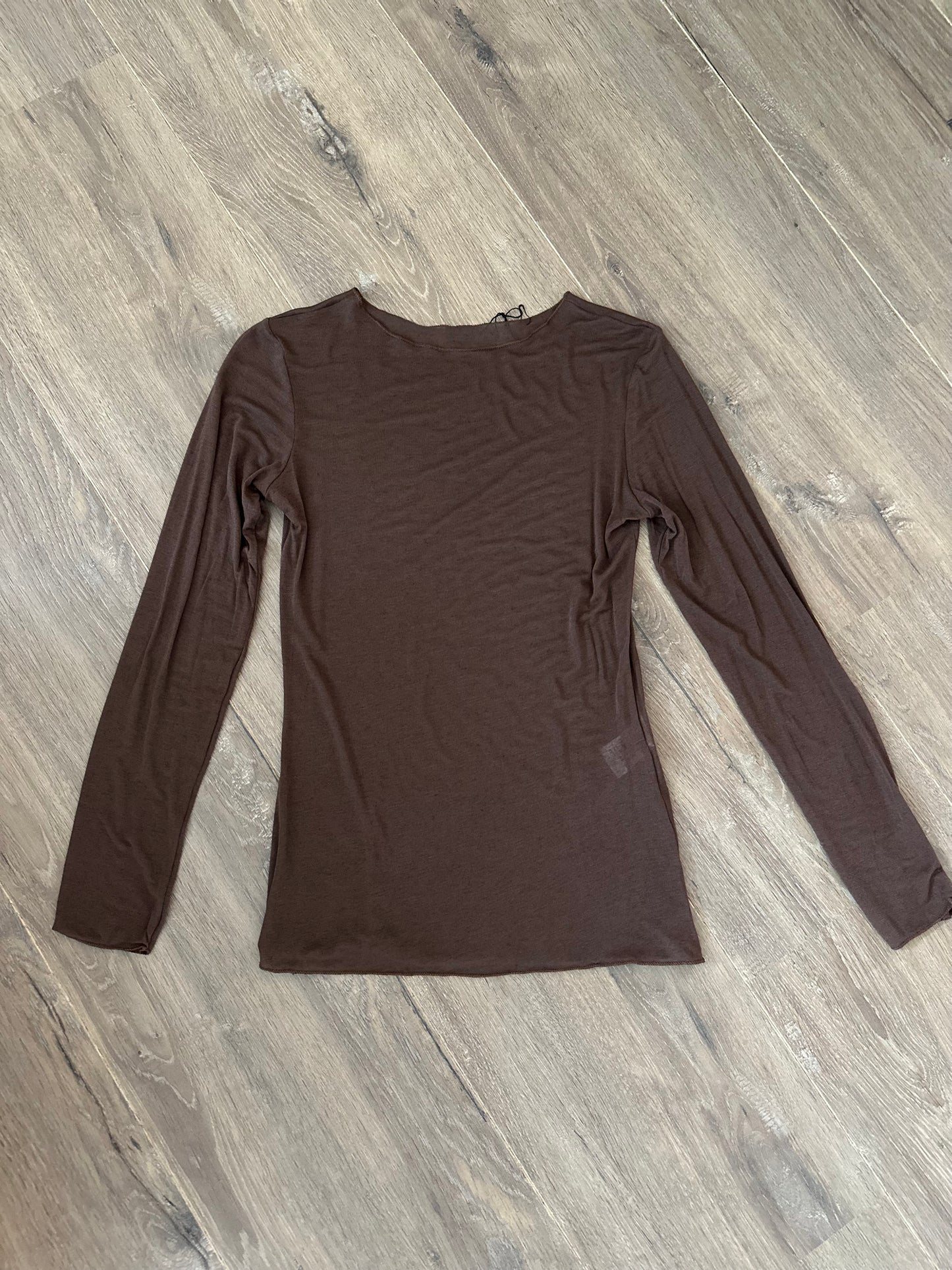 Top Cashmere stretch Bruin