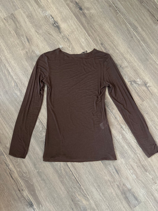 Top Cashmere stretch Bruin