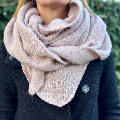 Cosy sjaal Lichtroze