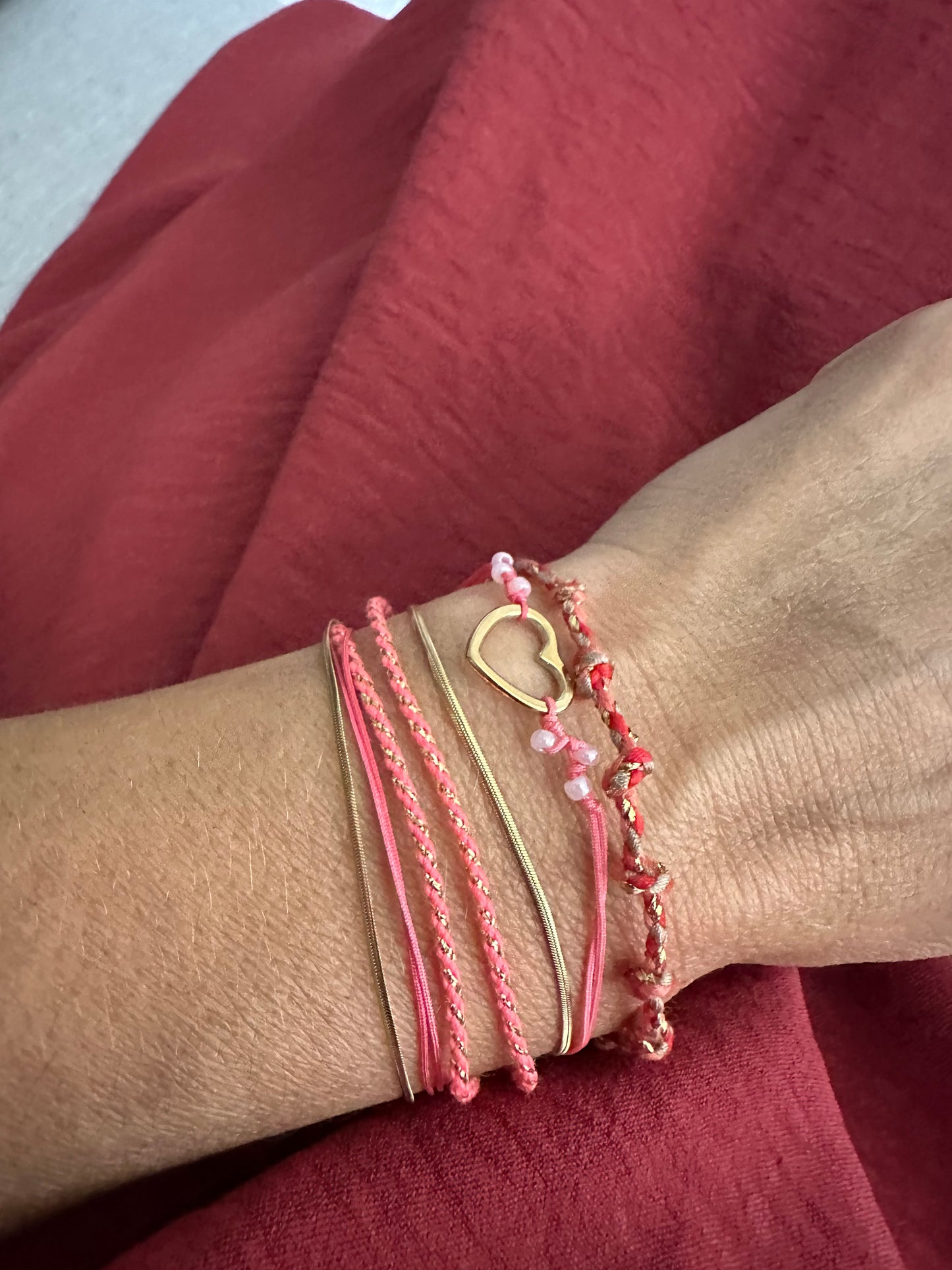 Armband Summer Flow Love Fuchsia