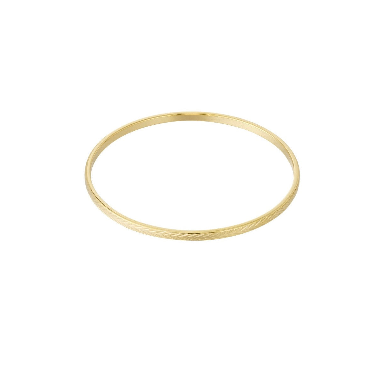 Eenvoudige Goud Ronde Bangle