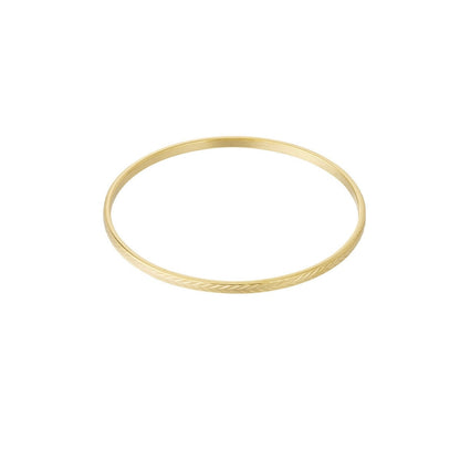 Eenvoudige Goud Ronde Bangle