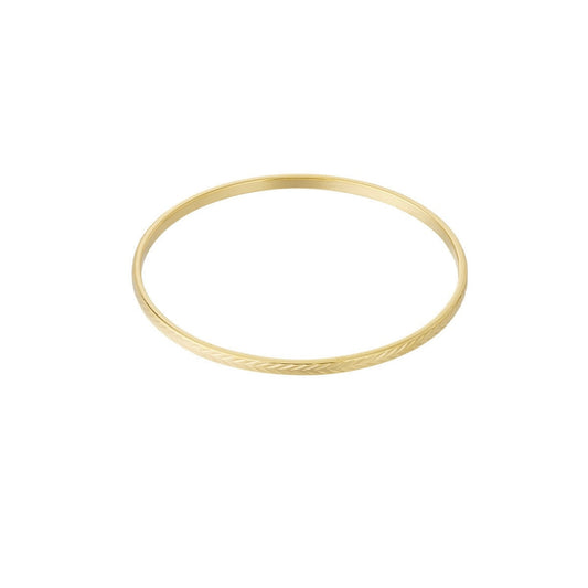 Eenvoudige Goud Ronde Bangle