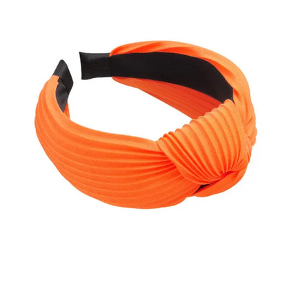 Haarband breed oranje