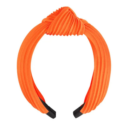 Haarband breed oranje