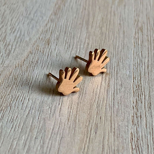Oorstuds handje Roségoud