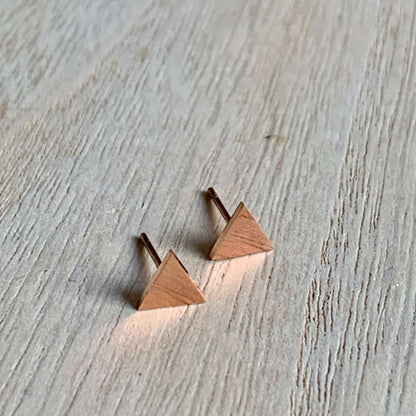 Oorstuds gesloten driehoekje Roségoud