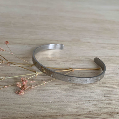 Bangle Zilver cactus