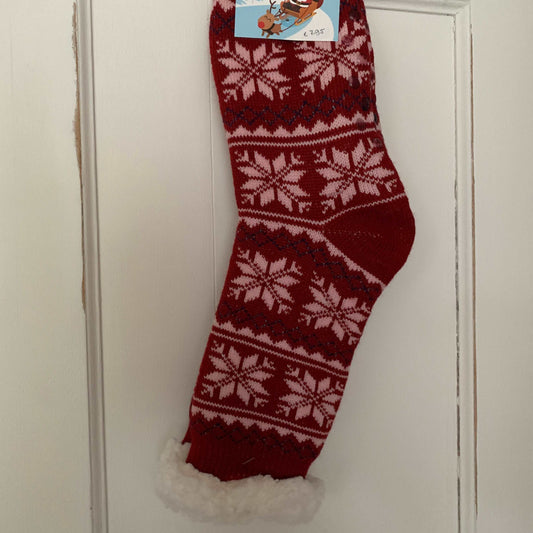 Wintersok voering 'Cosy' Rood 35-41