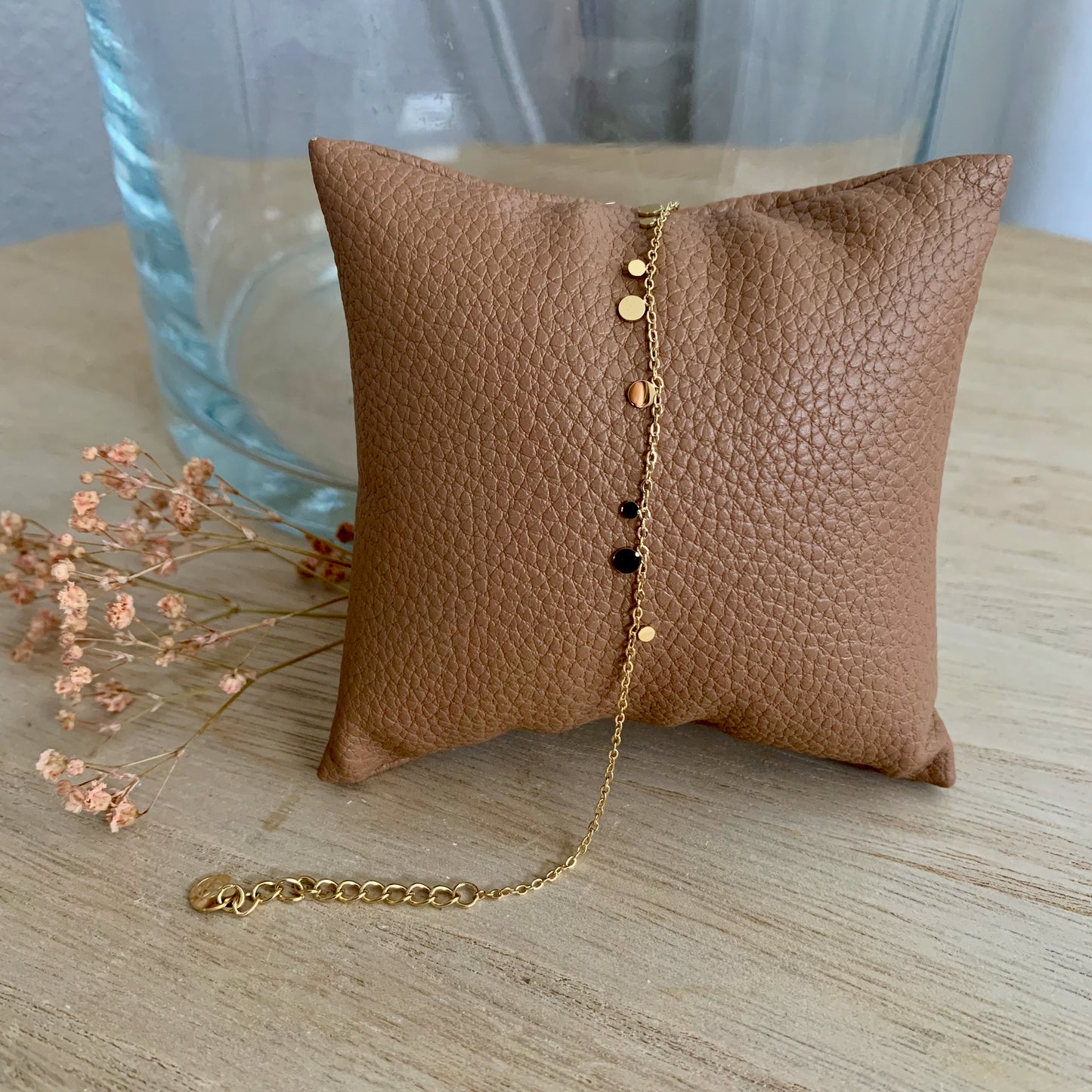 Mini Coin bracelet Goud