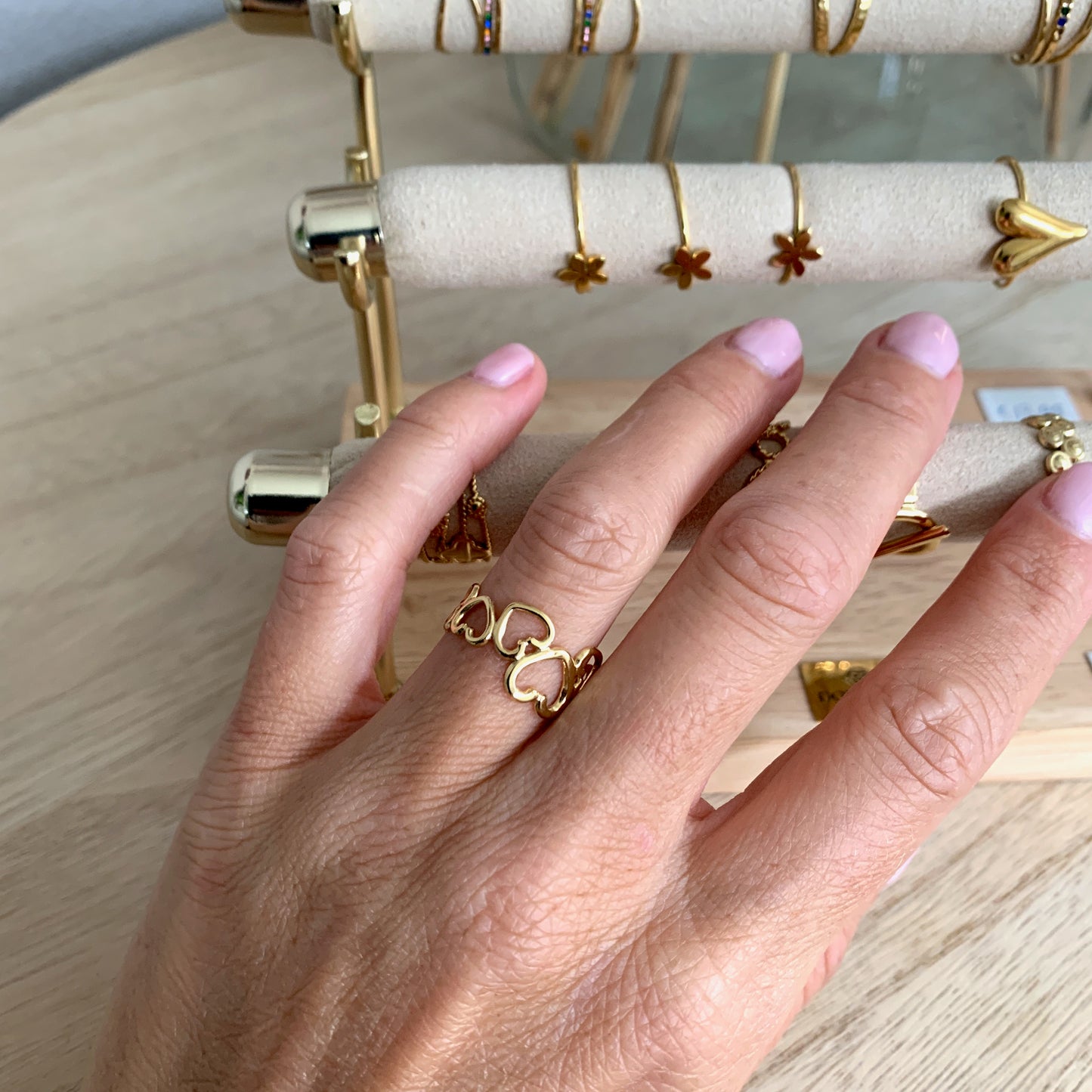 Ring hartjes- One Size