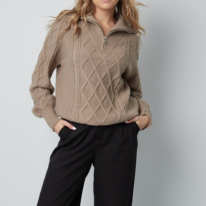 Soft Shade trui Taupe maat S/M