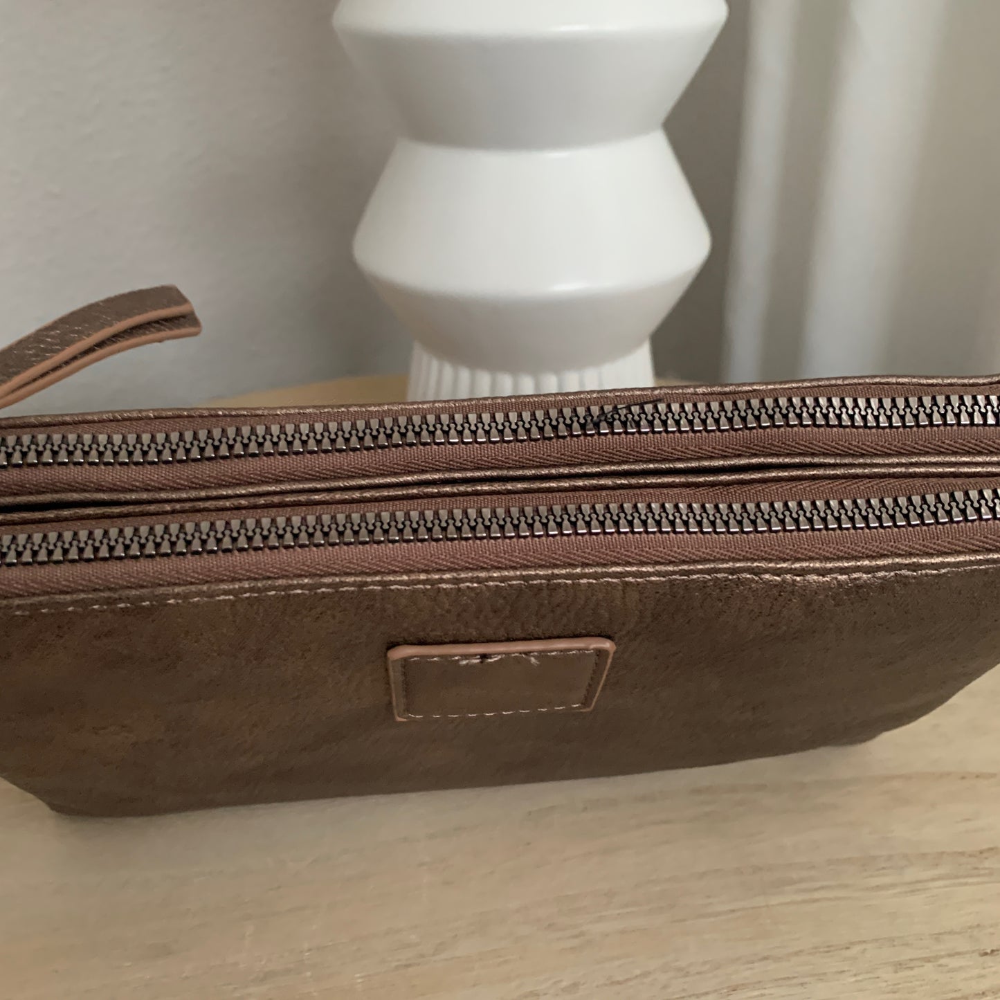 Schoudertasje/crossbody 'Castel' Brons incl. twee schouderbanden