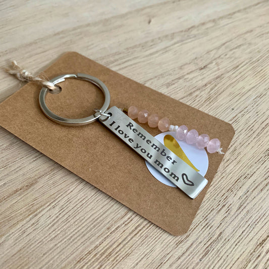 Sleutelhanger 'ik hou van je mama'