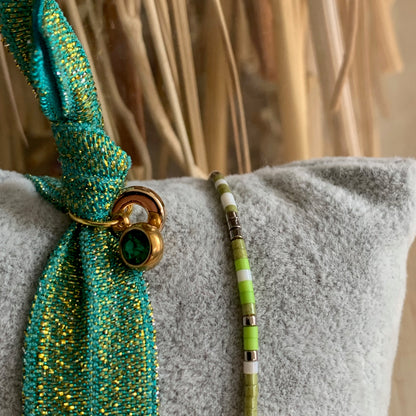 Ibiza setje Groen Sparkle
